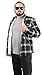 Woodland Supply Co. Men's Brawny Plaid Sherpa Lined Fleece Shirt Jacket