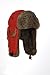 Mad Bomber Original Red Nylon Aviator Pilot Bomber Hat Real Rabbit Fur Trapper Hunting Cap