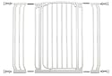 Dreambaby Extra Tall Swing Close Gate with Extensions, White