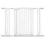 Dreambaby Extra Tall Swing Close Gate with Extensions, White