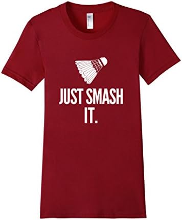 Women's Just Smash It Badminton T-Shirt Medium Cranberry