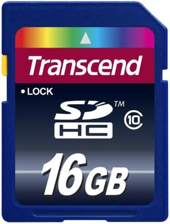 16GB SDHC Class 10 Flash Memory Card Up to 30MB/s (TS16GSDHC10E)