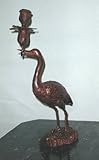 IMAGE OF Metropolitan Galleries SRB74043 Candlestick Right Bird Bronze