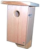 New Songbird Essentials Flat Top Bluebird House 1 3/4 Inch Entrance Hole High Quality Modern Design