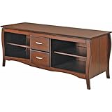 Office Star 60 Inch Plasma LCD Walnut TV Stand