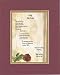 To My Sister-in-Law, I Just 8 x 10 inches Poem on 11 x 14 inches Double Beveled Matting