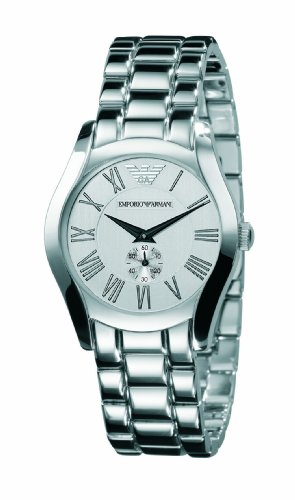 Emporio Armani Silver Dial Ladies Strap Watch - AR0648