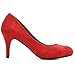 Ollio Women's Shoe Faux Suede D'Orsay High Heel Multi Color Pump