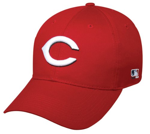 MLB Jr. Toddler Cincinnati REDS Home ALL RED Hat Cap Adjustable Velcro TWILL New