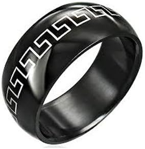 COI Jewelry Black Cobalt Chrome Ring (From US3.5 to US16)
