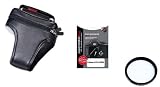 SLR-Schutzset Canon EOS 550d (digiEtui Ledertasche, Tiffen UV Filter, digiCover Display-Schutzfolie)