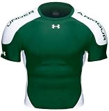 Under Armour 0161 Heat Gear Blitz II T-Shirt - White/Green