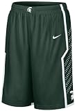 Michigan State Spartans Youth Replica Basketball Shorts By Nike (M=12-14)