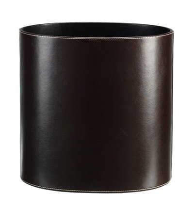 Bonded Leather Oval Bin