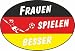 Aufkleber "Frauen spielen besser"!Passend zur Fu�ball-Frauen-WM 2011 in Deutschland!Ma�e: 125 x 85 
mm Die Ware wird als versichertes Paket (DPD) - bei Packstation per DHL - versandt.Die pauschalen 
Versandkosten sind unabh�ngig von Gr��e oder Gewicht des Pakets.