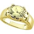 14K Yellow Gold Lemon Quartz Ring