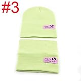 Wispun 子供用 ニット帽子&マフラー 男女兼用 防寒 幼児 子ども ベビー キッズ 赤ちゃん (緑)