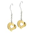 Women's New Gold Plated Steel Heart Earrings With Cubic Zicornia By Steelx