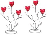 Heart Bouquet Candleholder Set of 2