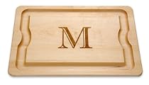 JK Adams 20-by-14-Inch Monogrammed Cutting Board, "M"