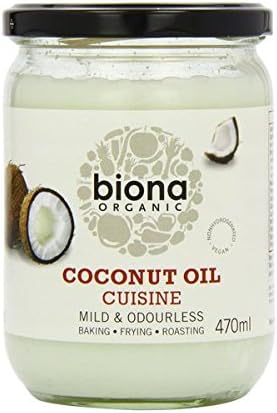 (8 PACK) - Biona Coconut Oil Cuisine - Mild &amp; Odourless| 470 ml |8 PACK - SUPER SAVER - SAVE MONEY
