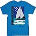 Step Brothers Sailing Bahamas Turquoise Blue Adult T-shirt Tee