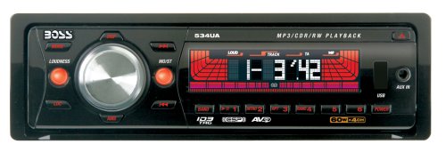 Boss Audio 534UA In-Dash CD/MP3 Receiver with Drop-Down Front Panel
