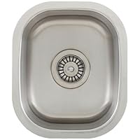 Ticor Undermount 16 Gauge Stainless Steel Single Bowl Kitchen Sink