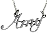 Sterling Silver AMY Name Pendant