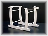 Woodform Ivory Curved Rocker Moses Basket Stand