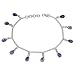 Romantic Gift For Her Silver Ankle Bracelet Pair 10 Inches (ganklt046a)