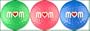 Mom Golf Balls w/ Heart in Multi Color