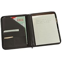 Royce Leather Zip Around Writing Padfolio
