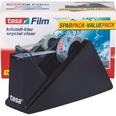Tesa 57327-00003-00 Klebebandabroller Easy Cut, gef�llt bis 33mx19mm schwarz