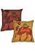 Indian Cushion Cover Home Furnishing Camel Patch & Jogi Embroidery Work 2 Piece Cotton Cushion Cover Set Size 16 X 16 Inches Set of 2 Pcs