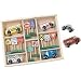 MELISSA & DOUG DELUXE WOODEN VEHICLES & TRAFFIC SIGNS