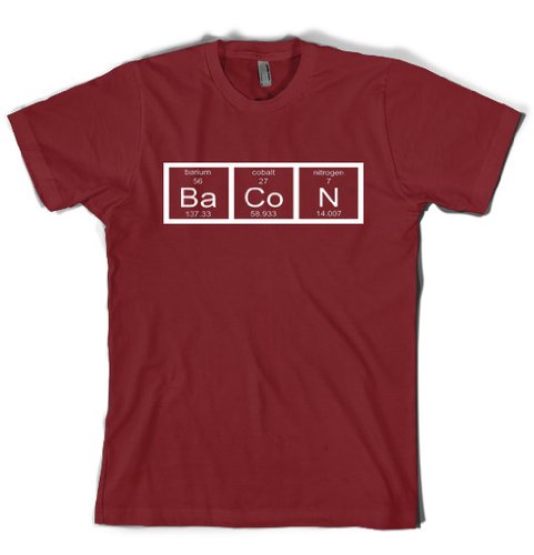 Chemistry Bacon t shirt
