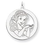 Sterling Silver Disney Snow White Round Charm