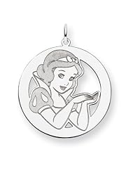 Sterling Silver Disney Snow White Round Charm