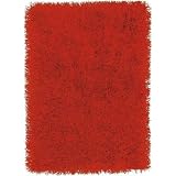 SALSA Shaggy rug '5 sizes availlable' red 140 x 200 cm (4ft6'x6ft5')'