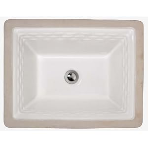 American Standard 0615.000.020 Rattan Vitreous China Undercounter Sink, White by