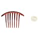 TOOGOO(R) 2pcs Hair Comb Pin Accessories Plastic Women Lady Fashion Brown