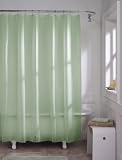 Light Green Shower Liner - Softy - 100% EVA Vinyl - Earth Friendly
