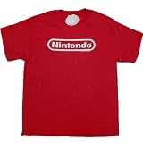 Red NINTENDO VERSION #4 LOGO T SHIRT Licensed