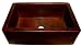 107CK Single Bowl SOLID COPPER Apron Front Farm House Sink- Hand Hammered Finish