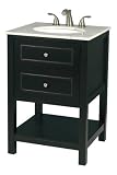 Pegasus F10AE00211A 24-Inch Madison Vanity with Vanity Top, Espresso