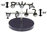 Unown: V (~0.3"), W (~0.3"), X (~0.3"), Y (~0.3"), Z (~0.4"), ! (~0.4"), ? (~0.4"): ~1/40 Scale Real Pokemon DP Encyclopedia Mini-Figure Series #14 Capsule Toy [#5] (Japanese Import)