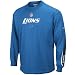 Detroit Lion T Shirt : Reebok Detroit Lion Youth Light Blue Optimus Long Sleeve T Shirt