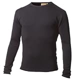 41dIP2lPg9L. SL160  Minus33 100% Merino Wool Base Layer 718 LightWeight Crew Neck Top Black Large