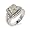 Eve's Addiction Deco Style Emerald Cut Vintage Engagement Ring, 5